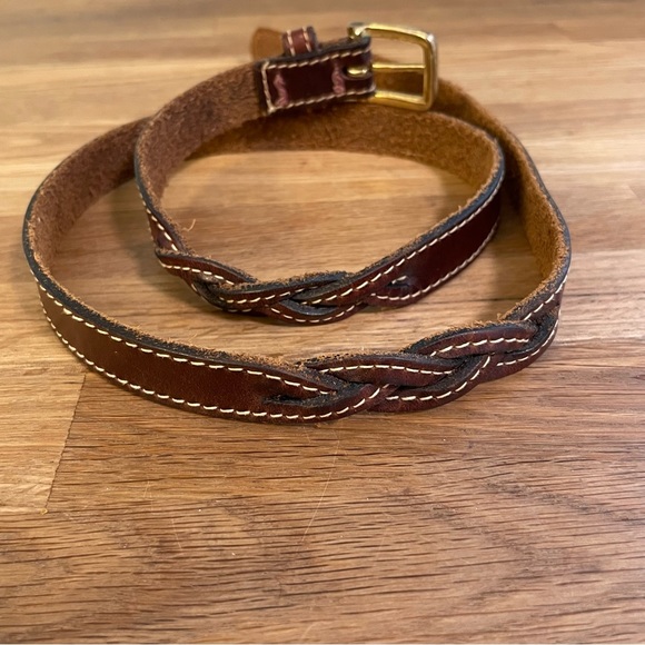 Leather Braid Belt (L) - Picture 2 of 9